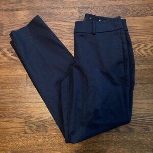 Ann Taylor Factory Navy Blue Pants Plain Front w/2%spandex size 4